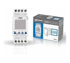 Таймер duwi 2х канальный цифровой на DIN-рейку, суточный/недельный, 2х16А/3600Вт 25806 3 