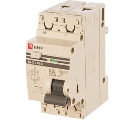 Автоматический выключатель дифференциального тока 1п+N C 25A 30mA AC АД-32 EKF PROxima DA32-25-30-pro 303879 