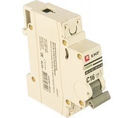 Автоматический однополюсный выключатель EKF 16А С ВА47-63 4.5кА PROxima 167863 