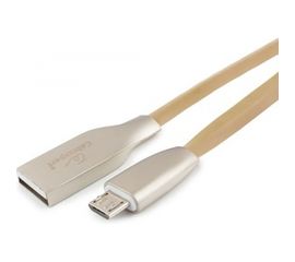 Кабель USB 2.0 Cablexpert, AM/microB, серия Gold, длина 1м, блистер, золотой CC-G-mUSB01Gd-1M 