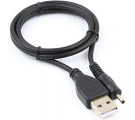 Кабель USB 2.0 Pro Cablexpert, AM/DC, 25мм, 5V, 2A, 0.7м, экранировка, пакет, черный CC-USB-AMP25-0.7M 