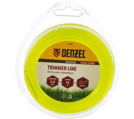 Леска для триммера круг 2,4 мм х 15 м, блистер FLEX CORD DENZEL 96108 