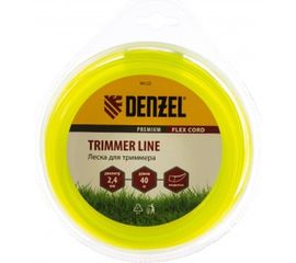 Леска для триммера квадрат 2,4 мм х 40 м, блистер FLEX CORD DENZEL 96123 