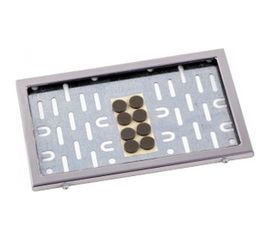 Рамка номерного знака DolleX, 290 х 170 нержавеющая сталь с металл. адаптером в сб. SPL1A-33 