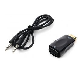 Переходник Cablexpert HDMI-VGA, 19M/15F, Jack3.5, аудиовыход A-HDMI-VGA-02 