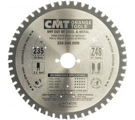 Диск пильный по металлу (235x30x2.2/1.8 мм; Z48; TCG) CMT 226.048.09M 