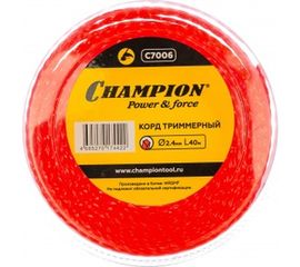 Корд триммерный Twisted Square (2.4 мм; 40 м; витой квадрат) CHAMPION C7006 