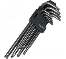 Набор Г-образных ключей DolleX торкс 9 шт. Т10-Т50, L=180mm SGT-009 