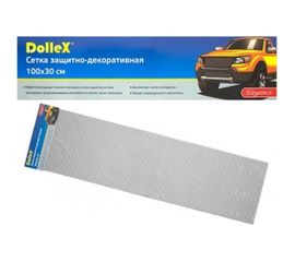 Облицовка радиатора DolleX, алюминий, 100 х 30 см, черная, ячейки 10 х 5,5 мм, DKS-009 