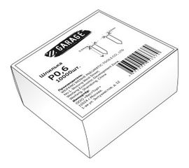 Шпилька P0.6-18 (18 мм; 10000 шт.) Garage 8142860 