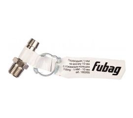 Переходник 1/4"М - елочка (10 мм; обжимное кольцо 10x15 мм) FUBAG 180265 