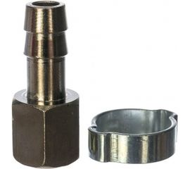 Переходник 1/4"F - елочка (10 мм; обжимное кольцо 10х15 мм) FUBAG 180252 