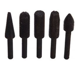 Шарошки металлические для фигурных отверстий, по металлу 5 шт. FIT IT 36475 