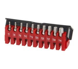 Набор бит TORX с отверстием Т7-Т40, 10 шт. FORCE 21012T 