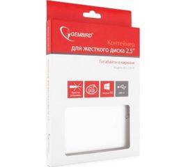 Внешний корпус Gembird 2.5" USB 2.0 SATA металл серебро EE2-U2S-41-S 