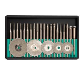 Шарошки и круги отрезные с алмазным напылением 25 шт. FIT 36487 