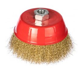 Корщетка-чашка (125 мм; М14; латунированная проволока) FIT IT 39272 