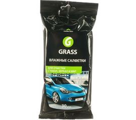 Влажные салфетки для очистки стекол, зеркал и фар 30 шт Grass IT-0313 