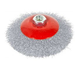 Щетка-крацовка коническая (100 мм, стальная проволока) для УШМ GROSSMEISTER 021048001 