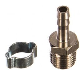 Переходник (2 шт; 1/4"M - елочка 6 мм с обжимным кольцом 6x11 мм; блистер) FUBAG 180430 В 