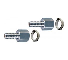 Переходник (2 шт; 1/4"F - елочка 6 мм с обжимным кольцом 6х11 мм; блистер) FUBAG 180440 В 