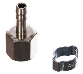 Переходник 1/4"F - елочка (6 мм; обжимное кольцо 6х11 мм) FUBAG 180250 