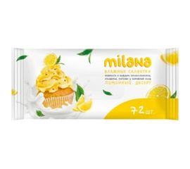 Влажные антибактериальные салфетки Grass Milana Лимонный десерт 72 шт. IT-0574 
