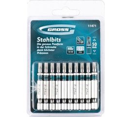 Набор бит TORX (Т25; 50 мм) 10 шт. GROSS 11471 