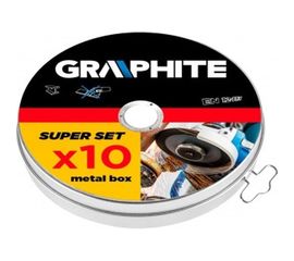 Диск отрезной по металлу (10 шт; 125x22.2х1 мм) GRAPHITE 55H572 