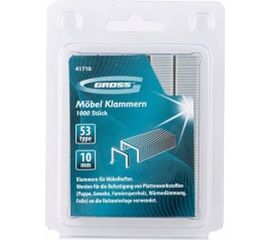 Усиленный скобы для мебельного степлера GROSS 10 мм тип 53 1000 шт 41710 