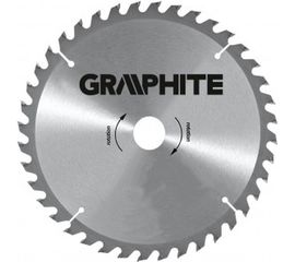 Диск отрезной по дереву (180x30 мм; 40 зубьев) GRAPHITE 55H604 