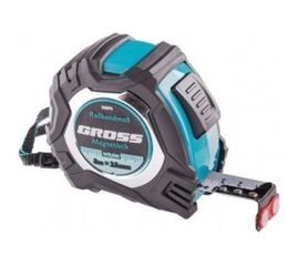 Рулетка Magnetisch, 8 м х 25 мм обрезиненный корпус GROSS 32573 