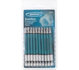 Набор бит (PZ2 х 90 мм) 10 шт. GROSS 11201 