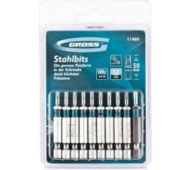 Набор бит TORX (Т15; 50 мм) 10 шт. GROSS 11469 