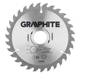 Диск отрезной по дереву (160x30 мм; 30 зубьев) GRAPHITE 57H660 