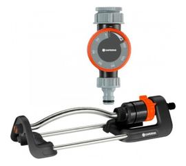 Комплект: осциллирующий дождеватель Aqua S, таймер подачи воды Gardena 18701-34.000.00 