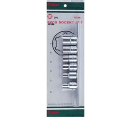 Комплект 6-ти гранных торцевых головок (8-19 мм; 1/2"; 6 шт.) Hans 4601M 