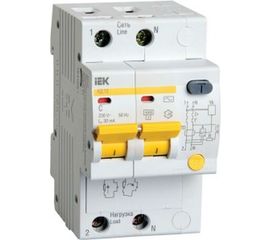 Дифавтомат АД-12 2п, C, 25А, 30мА IEK MAD10-2-025-C-030 