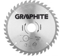 Диск отрезной (190x30 мм; 40 зубьев) GRAPHITE 57H670 