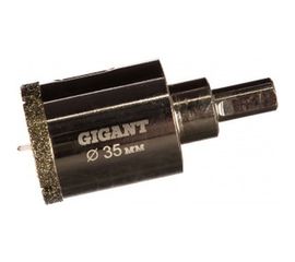 Коронка алмазная по стеклу и керамике (35 мм; 30 мм) Gigant DBG 11071 