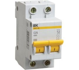 Автоматический выключатель IEK ВА47-29 2п, 50А, С, 4.5кА, MVA20-2-050-C 