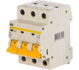 Автоматический 3-полюсный выключатель, 20А, С ВА47-29 4.5кА IEK MVA20-3-020-C 