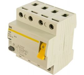Выключатель дифференциального тока IEK 4п 40A 300mA тип AC ВД1-63 ИЭК MDV10-4-040-300 