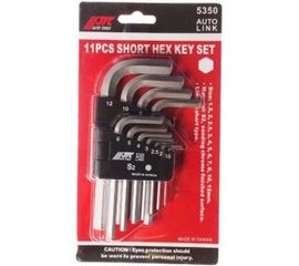 Набор Г-образных шестигранных ключей 1.5-12мм 11шт JTC 5350 