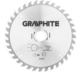 Диск пильный (216x30 мм; 36Z; карбид кремния) GRAPHITE 57H679 
