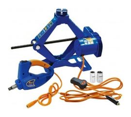 Электрический домкрат KRAFT 2 т, с гайковертом, в кейсе KT 850001 