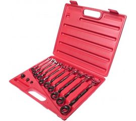 Набор комбинированных трещоточных ключей JTC 8-19 мм 13 предметов 1/10-3028 