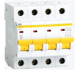 Автоматический модульный выключатель IEK 4п C 40А ВА 47-29 4.5кА ИЭК MVA20-4-040-C 