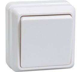 Выключатель IEK ОКТАВА, 1-клавишный, наружный, белый, EVO10-K01-10-DC 