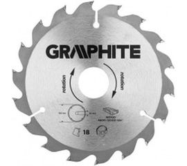 Диск отрезной (165x30 мм; 18 зубьев) GRAPHITE 57H648 